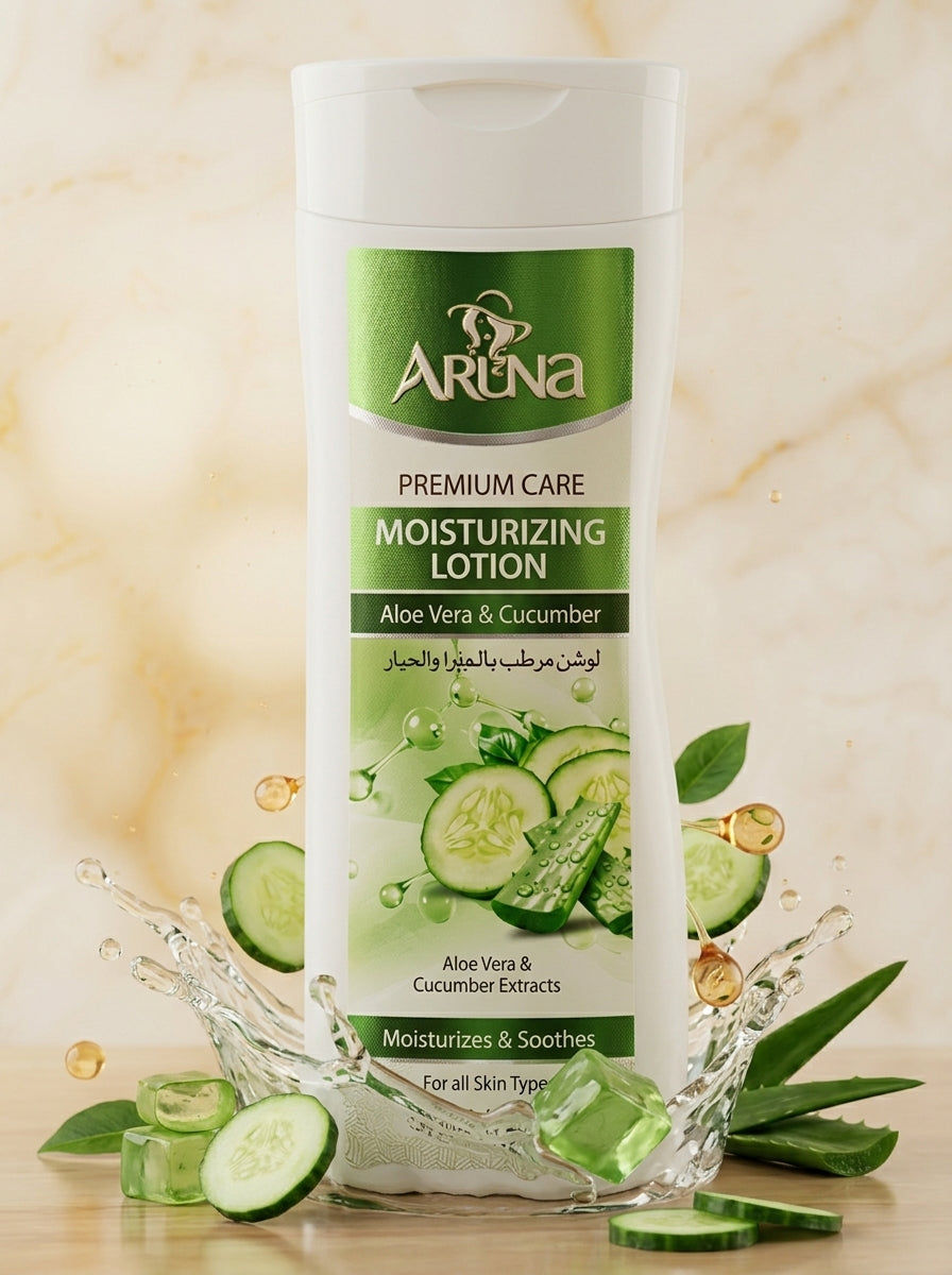 Aruna Premium Care Moisturizing Lotion – Aloe Vera & Cucumber (120ml)
